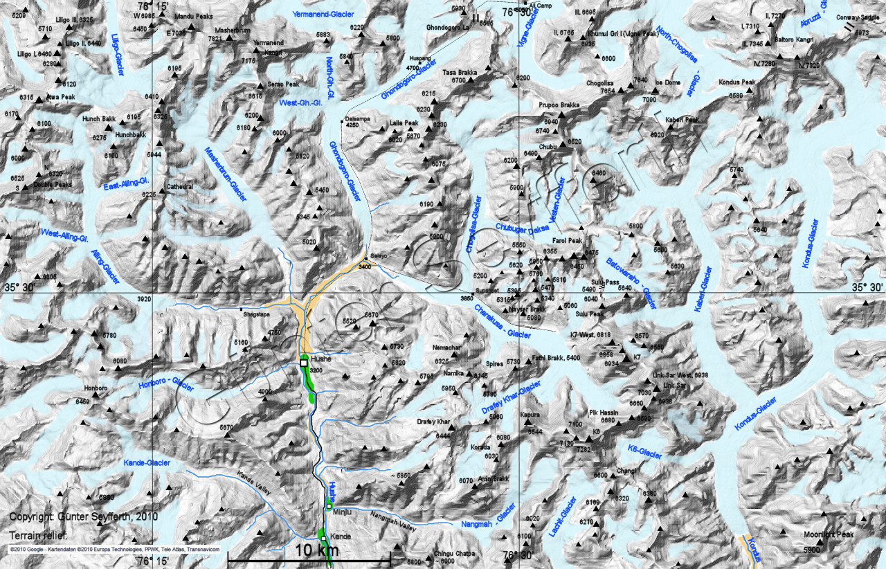 Karakorum - Hushe Valley and East of Hushe